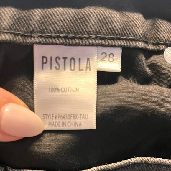 Pistola Black Keaton High Rise Distressed Jeans Size 28 - Picture 7 of 12